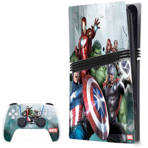 Marvel Avengers Assemble PS5 Pro Bundle Skin